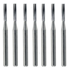 FG57L Carbide Burs FG 57 L Long Friction Grip Flat End Cylinder (Bag of 10)