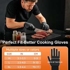 10mil Nitrile Gloves Thick,Industrial Disposable Gloves with Diamond Textured,He