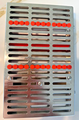 HU-FRIEDY DENTAL CASSETTE IMS 12 INSTRUMENTS ORANGE IM8123 OPEN BOX