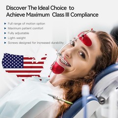 Dental Orthodontic forward pull Headgear facemask with Single Lever Adjustable
