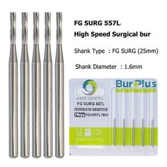 Wave Dental Carbide Surgical Length Long Bur 557 702 701 703 25mm For High Speed