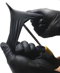 100PCS Disposable Black Nitrile Gloves for Household Cleaning Work Safety Tool