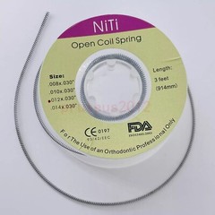 Dental Orthodontic Niti Open Coil Spring Spool Dia.012 *030 ” inch 914mm 1 Roll