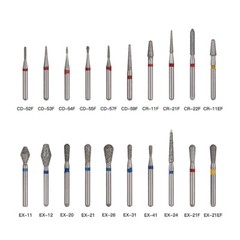 100 Models AZDENT Dental Diamond FG Burs for High Speed Handpiece Friction Grip