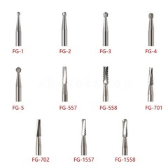 Dental Carbide Burs Friction Grip Bur 19MM Fit for High Speed Handpiece