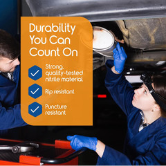 Cobalt Blue Nitrile Disposable Gloves | 4.5 Nitrile Safety Medical Exam Cooking