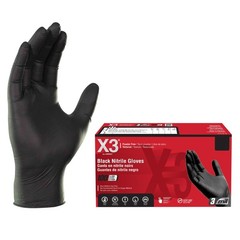 Black Gloves, Disposable, Latex Free, Nitrile, for Cooking, Food Prep, 3 Mil,…