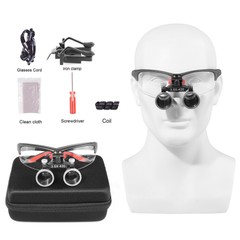 Dental Medical 3.5X Binocular Loupes Lightweight Magnifier DY-117 Black US STOCK