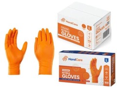 Diamond Textured HandCare Premium Orange Nitrile Gloves – 8 Mil – case of 1000