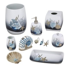 Avanti Linens Bathroom Accessory Resin Countertop Accessories Oceanscape