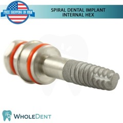 5x Dental Spiral Instrument Tool Int Hex 2.42mm Titanium Sterile Anodized