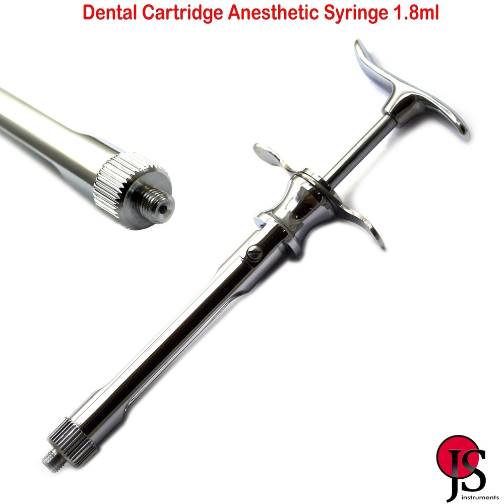 Aspirating Anesthesia Syringe Dental Cartridge Injection 1.8ml Anesthetic