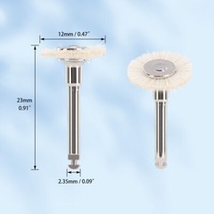 5Pc Goat Hair Dental Polishing Brush Wheel 2.35mm Contra Angle RA Latch Type HOT