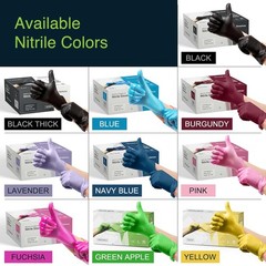 FifthPulse Fuchsia Hot Pink Nitrile Disposable Gloves – 50 Count – 3 X Small