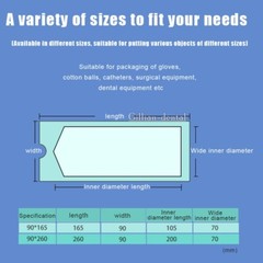 200x Self Sealing Sterilization Pouch Bags Disposable Dental Sterile Bag Pouches