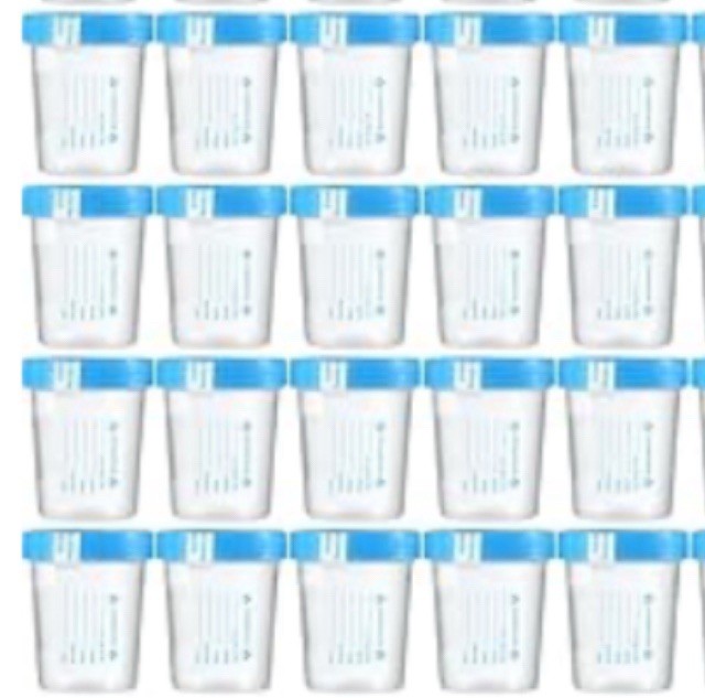 20 Sterile Individual Specimen Containers Single-Use Urine Cups Screw Lid 4 oz