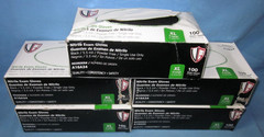 a Lot of 500 Nitrile Exam Gloves Size X-Large, Powder Free, 5.5 Mil, Single Use