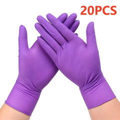 Fuchsia Nitrile Disposable Gloves 20/100PCS 3-Mil Powder & Latex Free Household