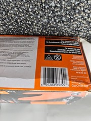 (QTY 100) AMMEX GWON46100 Gloveworks Orange Nitrile Disposable Gloves Size Large