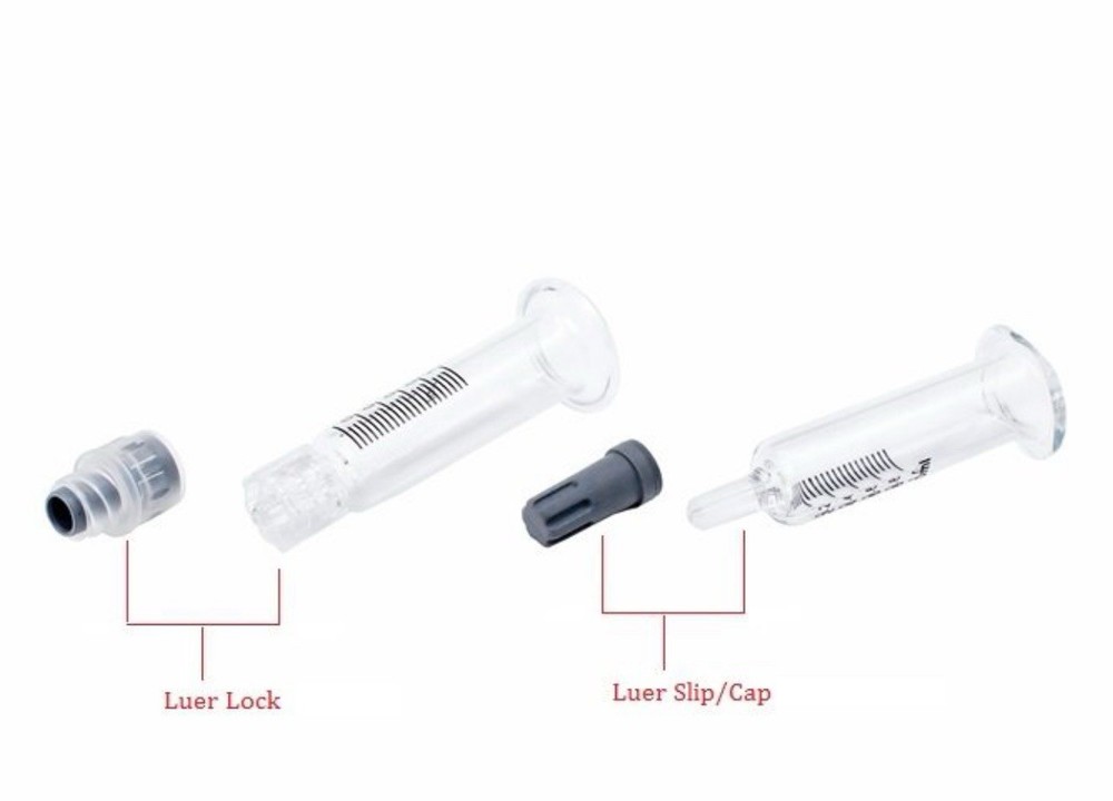 1ml Glass Syringe W/ Measurement-lier Lock Box Of 100