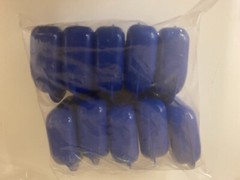 Bag of 10 Henry Schein Retainer Box Super Tuff SM Blue 102-7932 3″x 2.5″x 1″