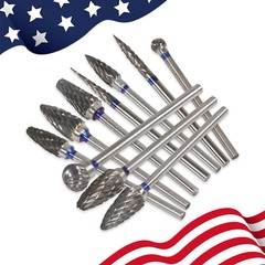 10 Pcs HP Tungsten Steel Carbide Cutter Dental Denture Burs Lab Drill Polisher P