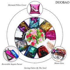 DUOBAO Sequin Raw Material – Cosmetic-Grade PET Glitter Sheets, 5 Y… Fas