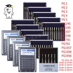 USA Dental Carbide Burs FG Round 19mm/Surgical Burs 25mm 40 Types For High Speed