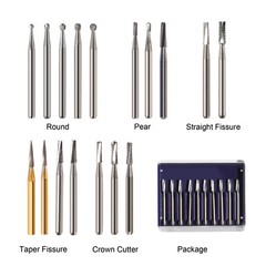 Dental Carbide Burs Clinic High Speed FG 1-5 701 702 245 330 1558 1958 556 557 8