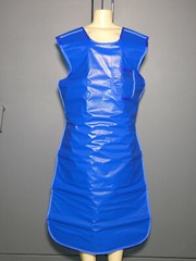 X-Ray Front Protection Apron Size Adult Unisex Large Tie Closure Blue 40 x 24