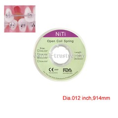 Orthodontic Dental Braces Niti Open Coil Spring Dia.012 Inch/.010 Inch 914mm
