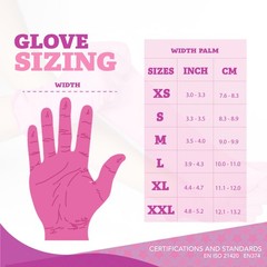 4 Mil – Fuchsia Pink Nitrile Gloves–Disposable Latex Free & Powder Free–Chemi…