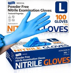 Blue Nitrile Gloves – 100 Latex-Free, Medical-Grade for Cleaning & Food Handling