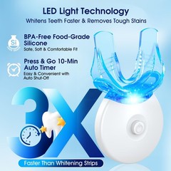 Teeth Whitening Kit with LED Light – 3 0.68 Fl Oz (Pack of 1), White