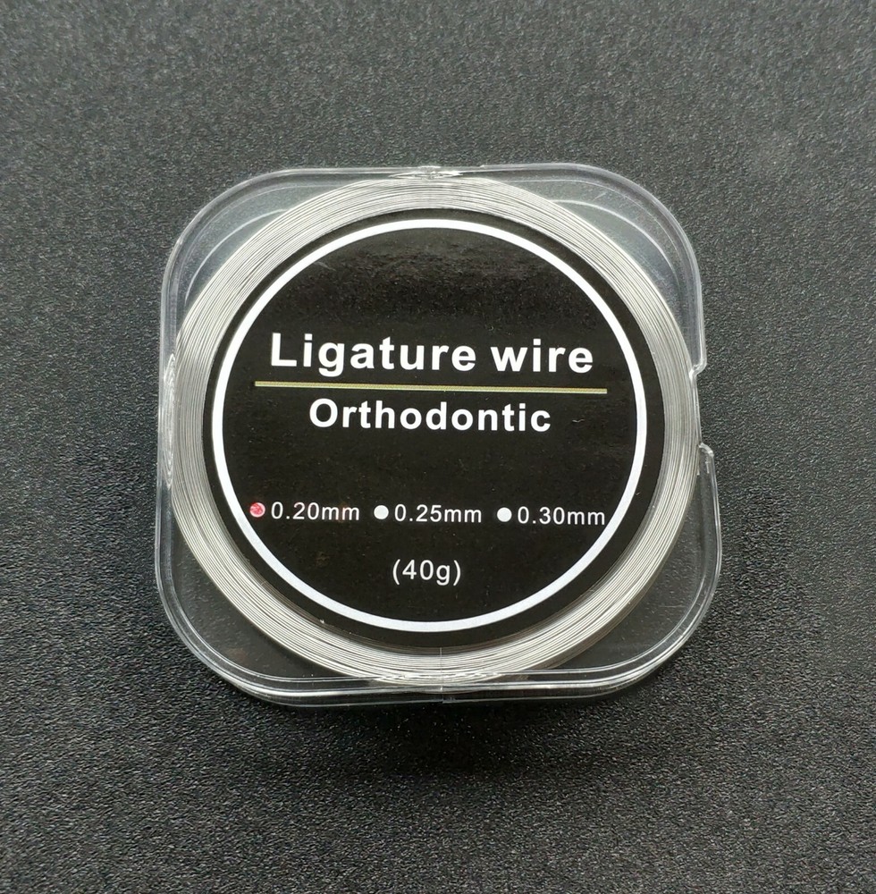 1Roll Dental Orthodontic Stainless Steel Ligature Wire Line Round 0.2/0.25/0.3mm