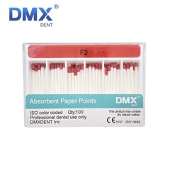 1-100Packs Dental Absorbent Paper Points F1 F2 F3 Root Canal Endodontic DMXDENT