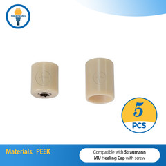 5 pcs peek MU healing cap compatible with Straumann ITI platform D4.6