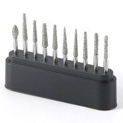 Pro Dental Diamond Zirconia Cutting Burs Kit Friction Grip 1.6mm 10Pcs/Pack