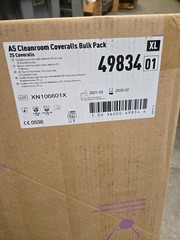 25pc Kimtech 49834 A5 Cleanroom Coveralls XL X-LARGE