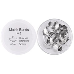 50 Pcs/Box Dental Sectional Contoured Matrice Refill Metal Matrix Bands M4 Type