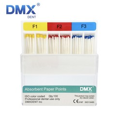 1-100Packs Dental Absorbent Paper Points F1 F2 F3 Root Canal Endodontic DMXDENT