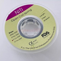 Dental Orthodontic Niti Open Coil Spring Spool Dia.012 *030 ” inch 914mm 1 Roll