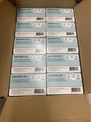 Case of 1000 XL Microflex Gloves N854 Powder Free Nitrile Exam Gloves