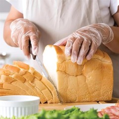 Large Pack Of 100 Clear Vinyl Gloves Food Safe Disposable Industrial Grade