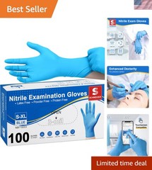 High-Quality Disposable Nitrile Gloves – Textured, Ambidextrous, Medical Use
