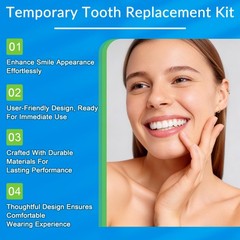 Veneers Teeth for Women, Tooth Replacement Missing Teeth, Upper Veneer 6PCS