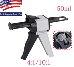 Dental Impression Universal Cartridge Dispenser Delivery Gun 1:1/2:1 4:1/10:1