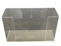 Clear Acrylic Paper Towel Dispenser Holder for Countertop Desktop or Wall Mount