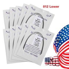 100 Dental Orthodontic Super Elastic Niti Arch Wire Round Ovoid Form Archwires