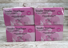 TenderTouch Nitrile Exam Gloves, Textured *4 DENTED Boxes* TTNF203, Size: Medium